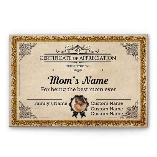 The Best Mom Ever Canvas