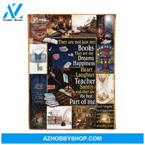 The Best Part Of Me Is Reading Fleece Blanket Gift For Book Lovers, Gift For Friend Family 