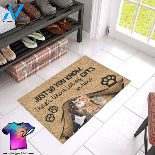 [The best-selling] Just so you know there's like a lot of cats in here doormat