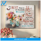 The Best Things In Life Hummingbird Wall Art Canvas