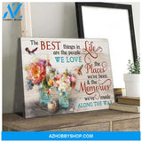 The Best Things In Life Hummingbird Wall Art Canvas