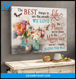 The Best Things In Life Hummingbird Wall Art Canvas