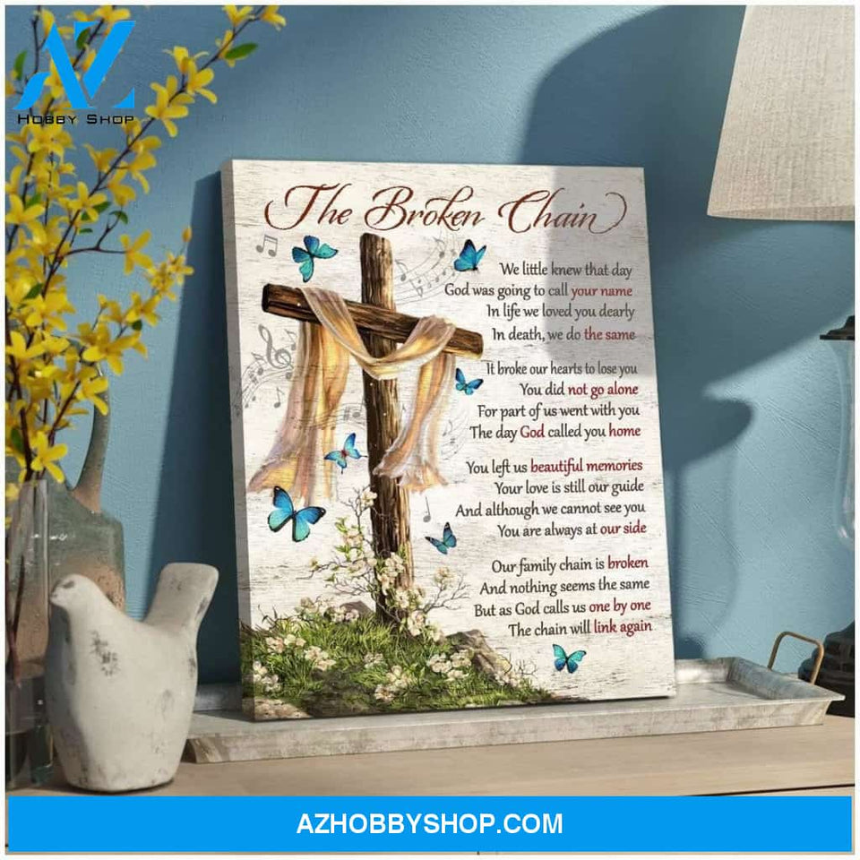 Zalooo The Broken Chain Butterfly Wall Art Canvas
