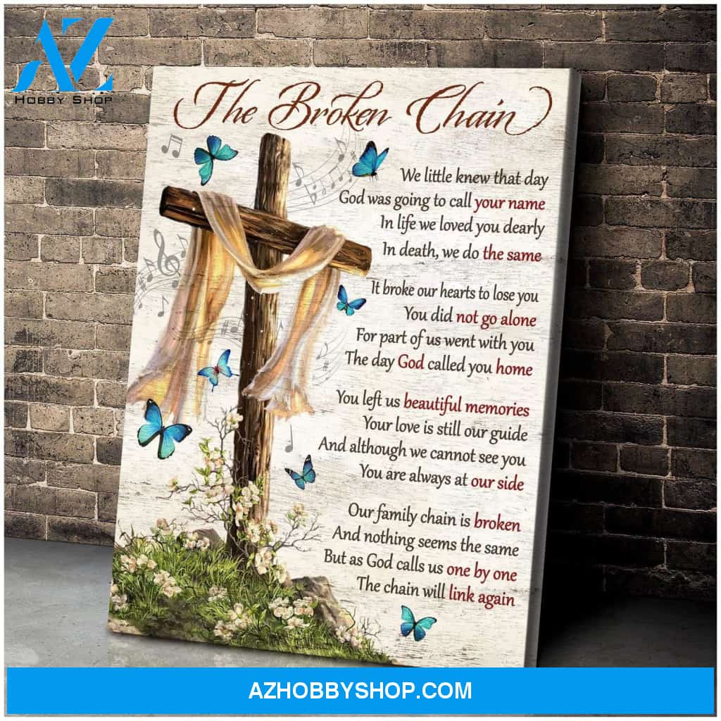 Zalooo The Broken Chain Butterfly Wall Art Canvas