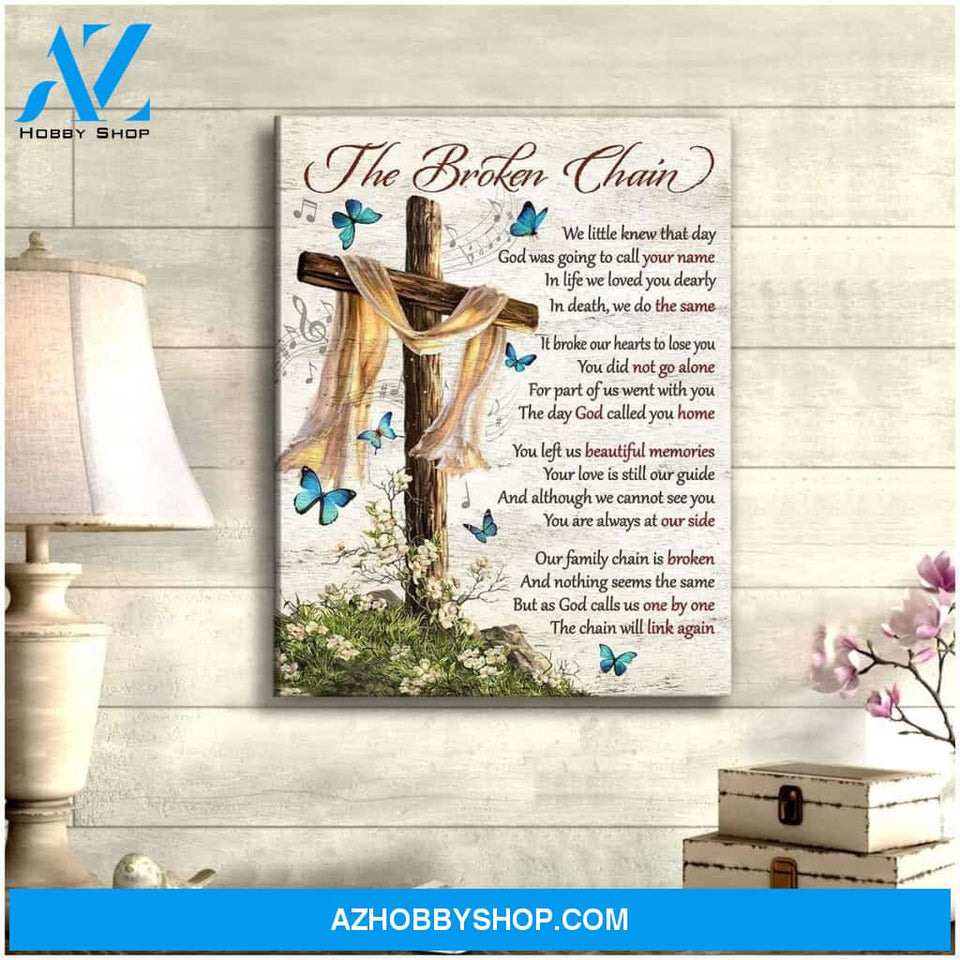 Zalooo The Broken Chain Butterfly Wall Art Canvas