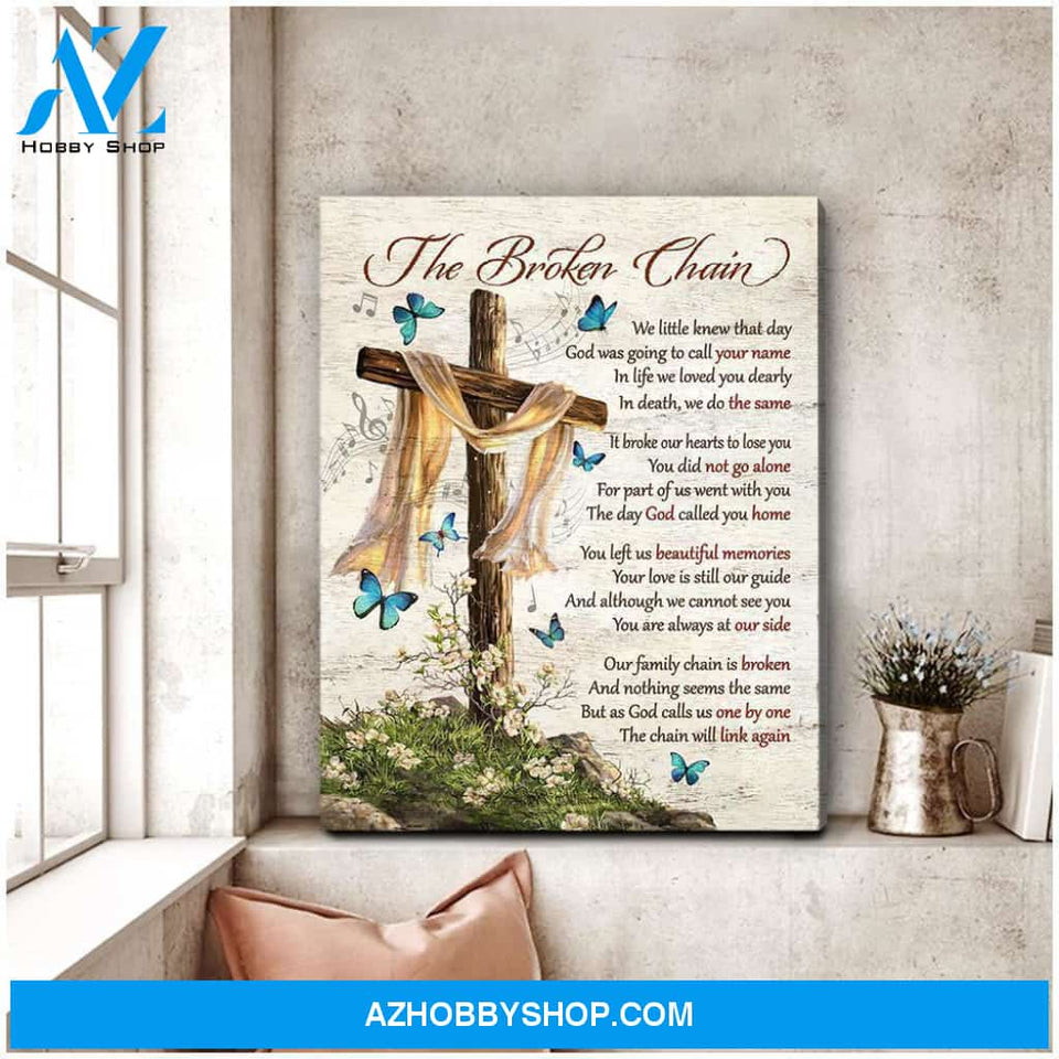Zalooo The Broken Chain Butterfly Wall Art Canvas