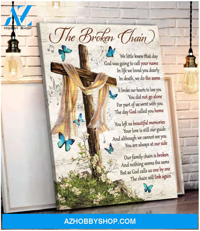 Zalooo The Broken Chain Butterfly Wall Art Canvas