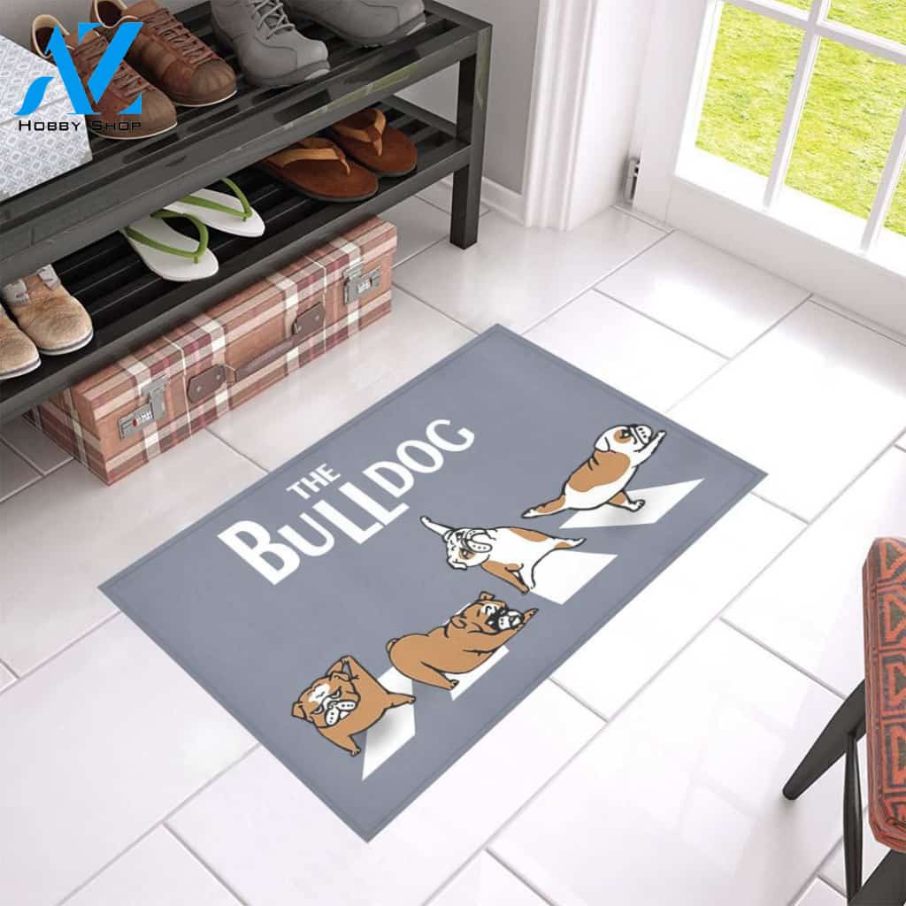 The Bulldog Doormat Welcome Mat Housewarming Gift Home Decor Funny Doormat Gift For Dog Lovers Gift For Friend Gift For Halloween Christmas