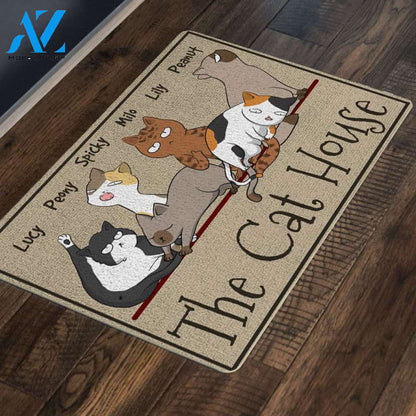 The Cat House Personalized Doormat | Welcome Mat | House Warming Gift