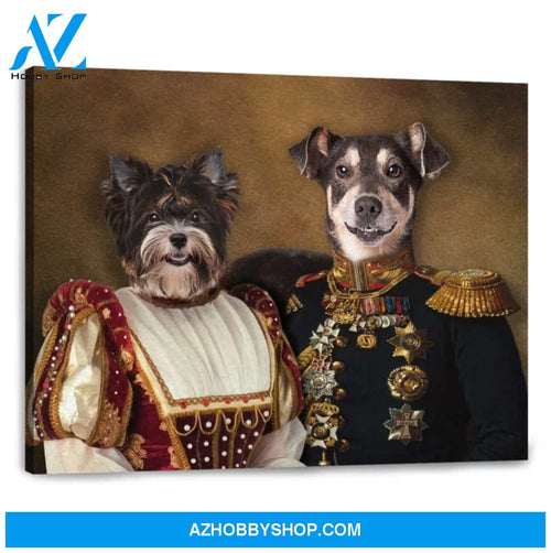 The Classy Pair Custom Pet Portraits Wall Art Decor Ohcanvas