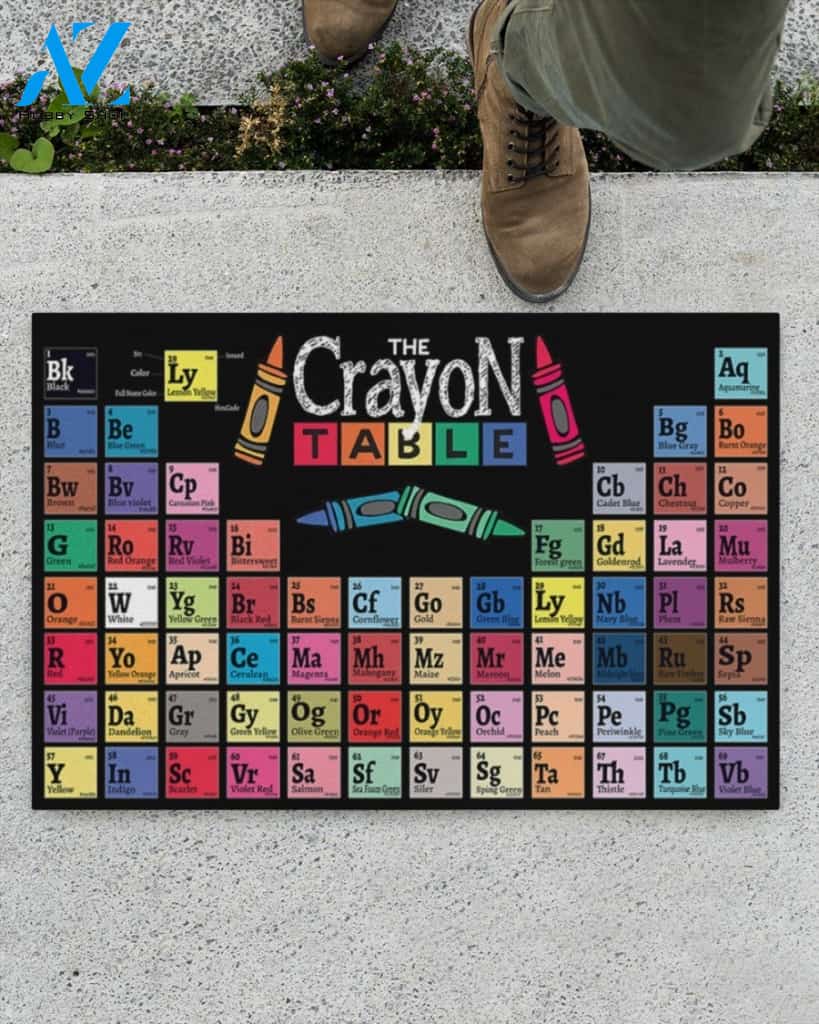 The Crayon Table Funny Doormat Gift For Teacher Student Classroom Decor Warm House Gift Welcome Mat