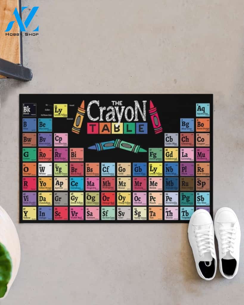 The Crayon Table Funny Doormat Gift For Teacher Student Classroom Decor Warm House Gift Welcome Mat