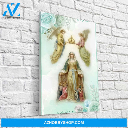 The Crowning of Mary as Queen of Heaven and Earth Canvas Wrap