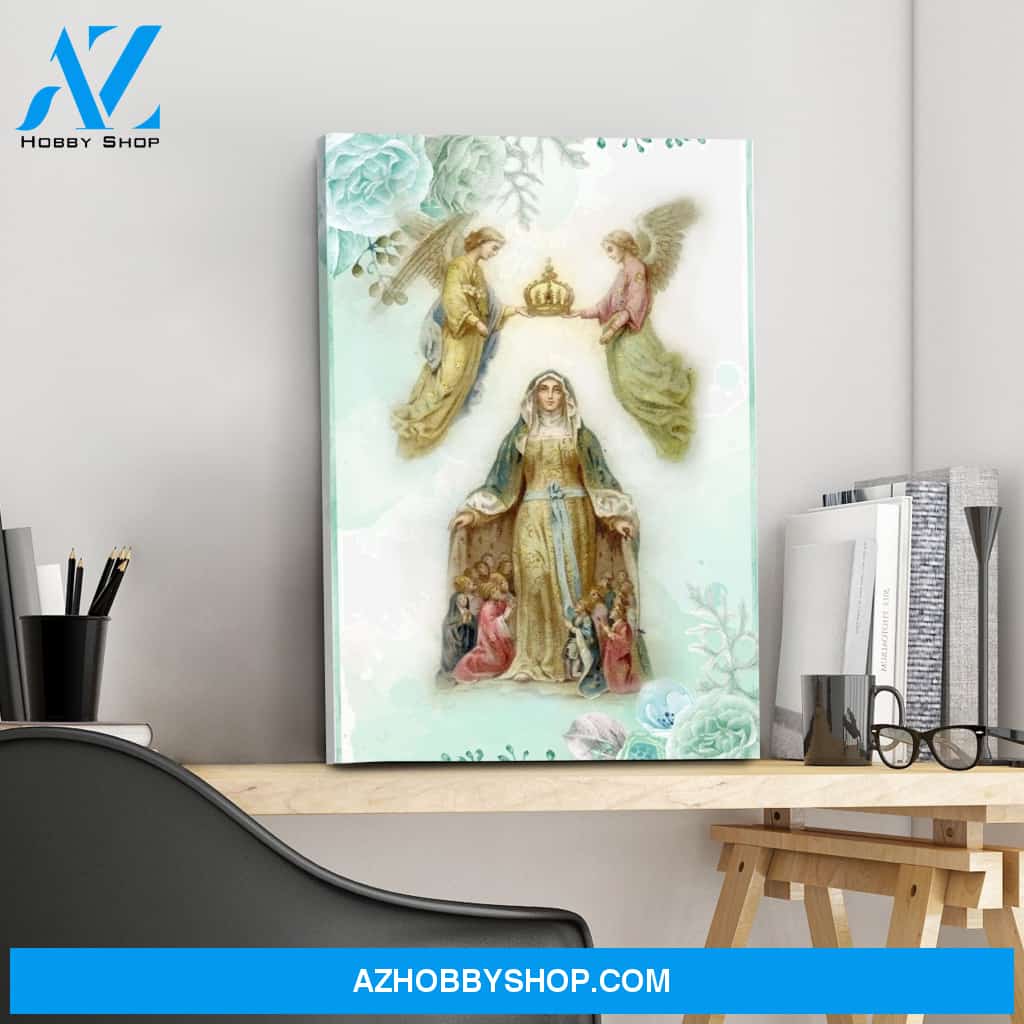 The Crowning of Mary as Queen of Heaven and Earth Canvas Wrap
