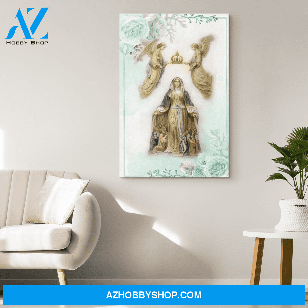 The Crowning of Mary as Queen of Heaven and Earth Canvas Wrap