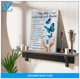 Zalooo The Day God Took You Home Butterfly Wall Art Canvas
