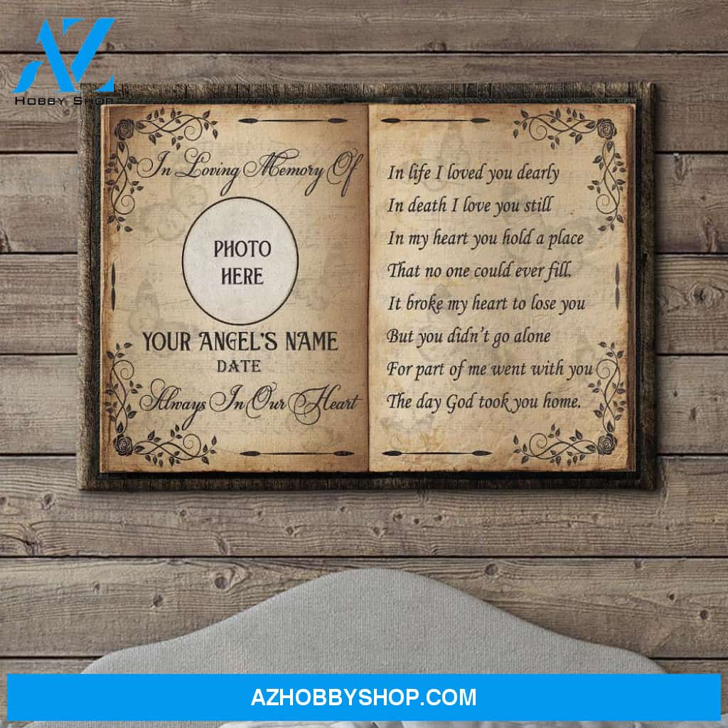 The Day God Took You Home - Personalized Custom Photo Canvas