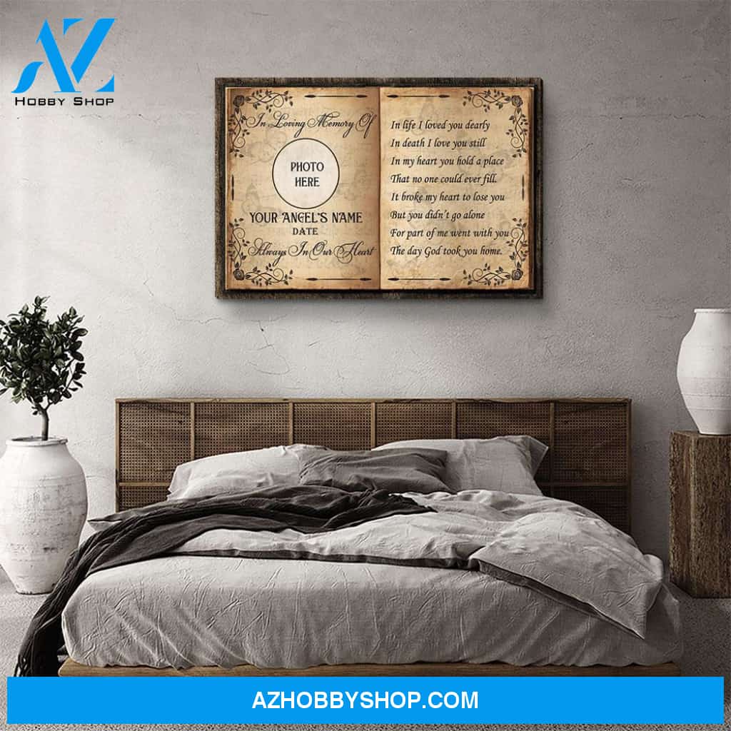 The Day God Took You Home - Personalized Custom Photo Canvas