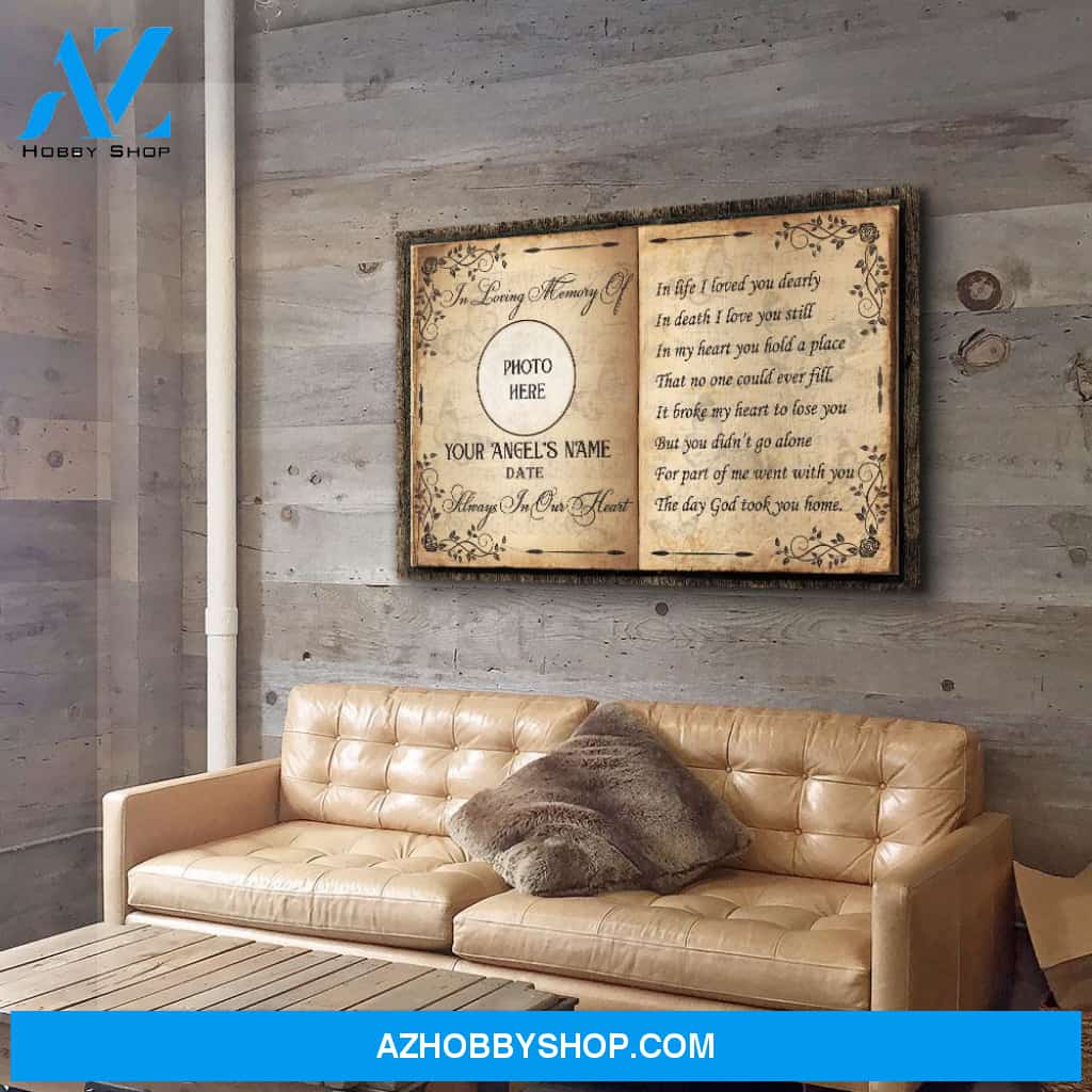 The Day God Took You Home - Personalized Custom Photo Canvas