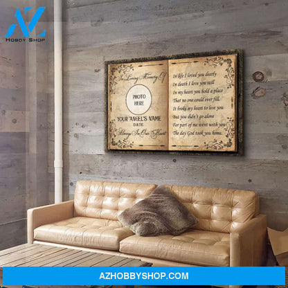 The Day God Took You Home - Personalized Custom Photo Canvas