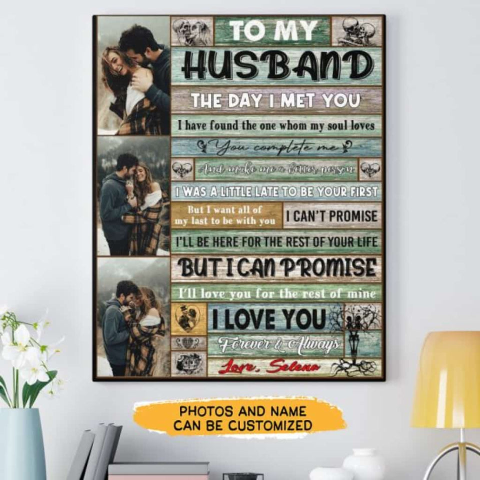 The Day I Met You Canvas Gallery Wraps For Couple 18X12 Inches Canvass