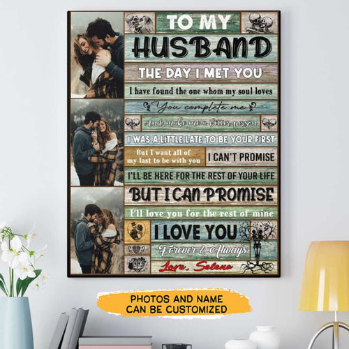 The Day I Met You Canvas Gallery Wraps For Couple