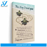 The Day I Met You, Family Custom Canvas/Poster, Gift For Couple