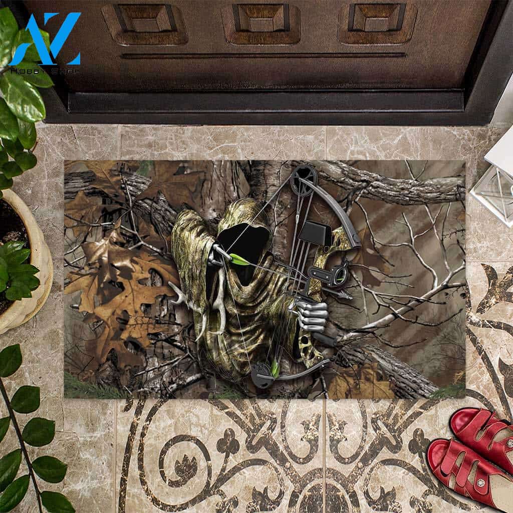 The Death Hunter – Hunting Easy Clean Welcome DoorMat | Felt And Rubber | 40x60 cm | 45x75 cm | 60x90 cm | Colorful | DO1255
