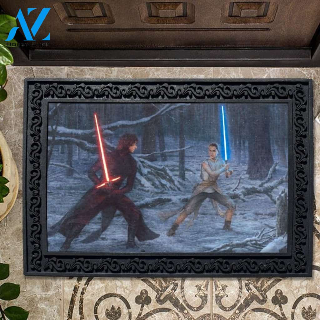 The Duel - Rey vs. Ren Doormat - 18" x 30"