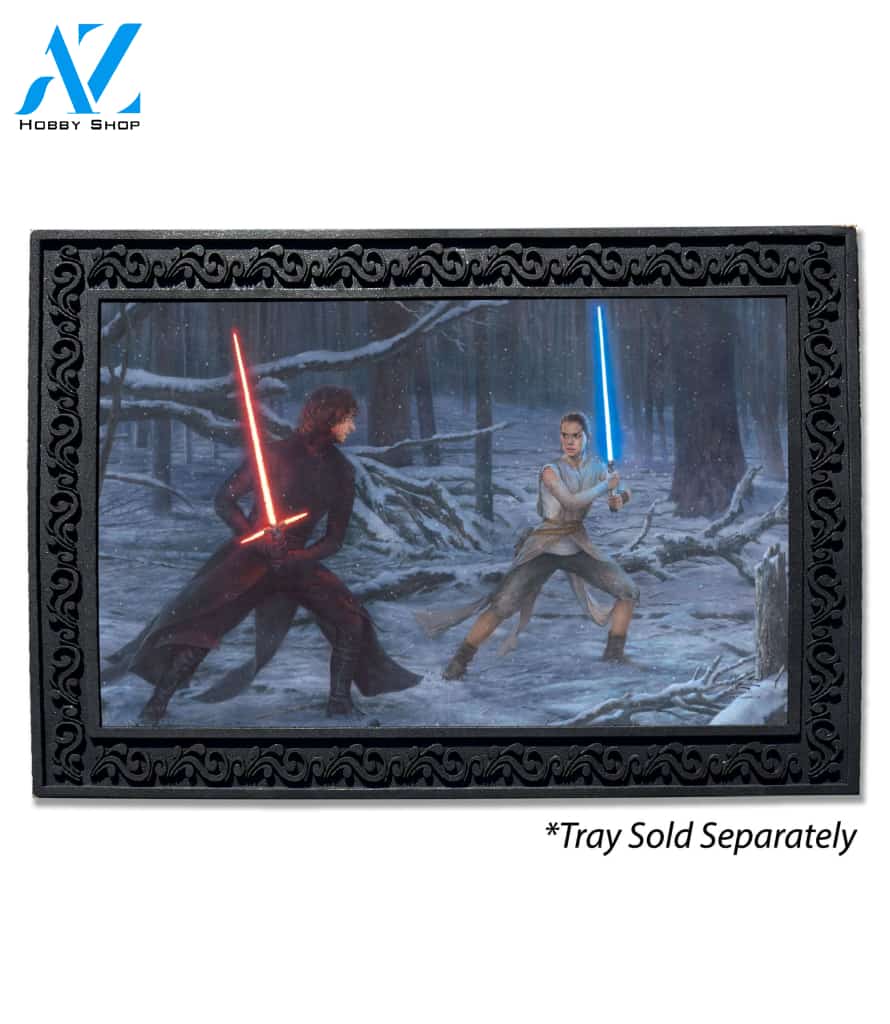 The Duel - Rey vs. Ren Doormat - 18" x 30"