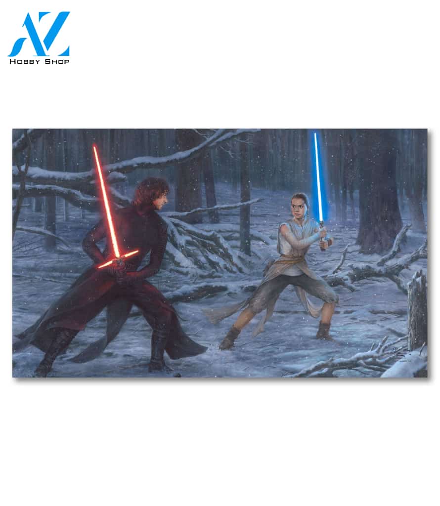 The Duel - Rey vs. Ren Doormat - 18" x 30"
