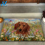 The Grass is Greener Under My Wiener Dachshund Doormat | Welcome Mat | House Warming Gift