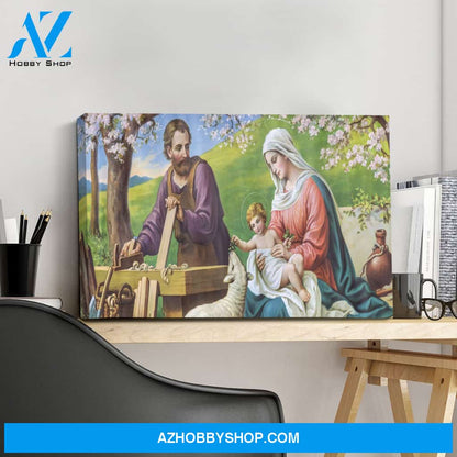 The Holy Family Canvas Wrap