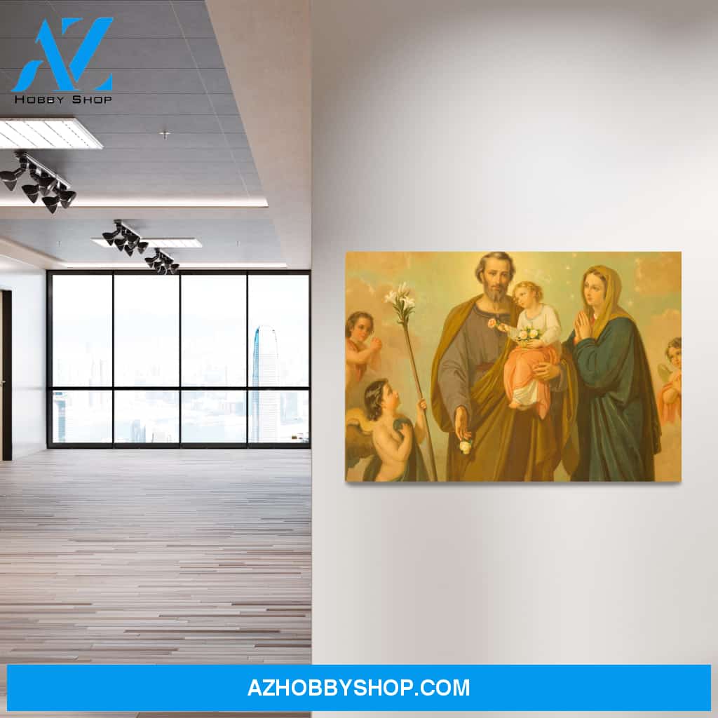 The Holy Family Vintage Canvas Art