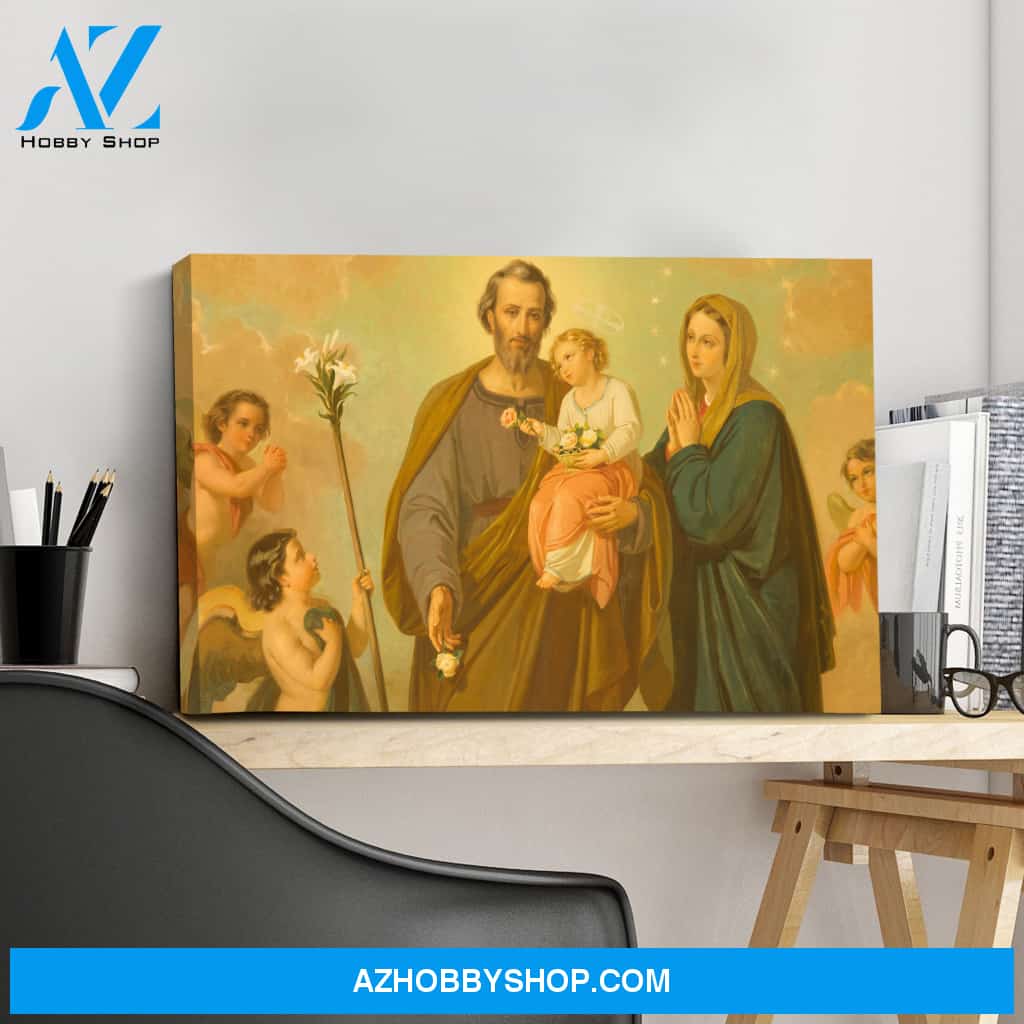 The Holy Family Vintage Canvas Art