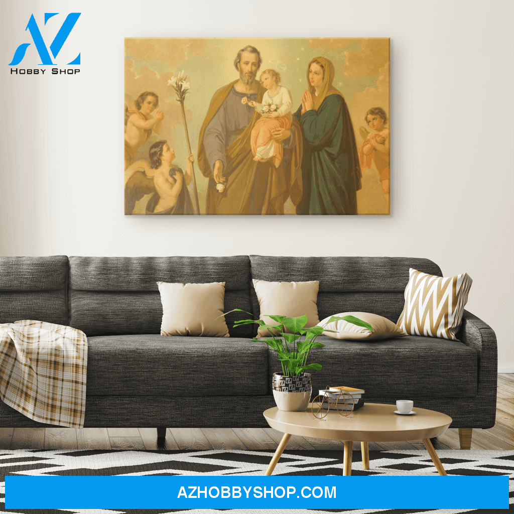 The Holy Family Vintage Canvas Art