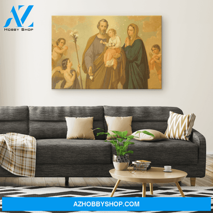 The Holy Family Vintage Canvas Art