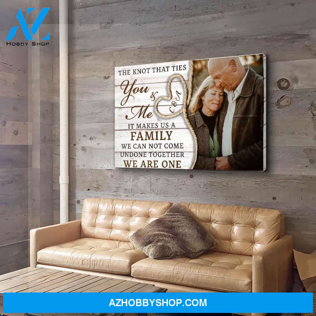The Knot Between Us - Personalized Custom Photo Canvas