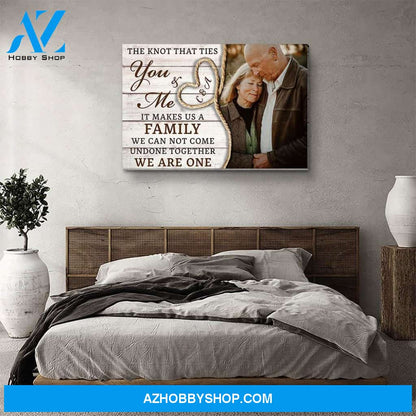 The Knot Between Us - Personalized Custom Photo Canvas