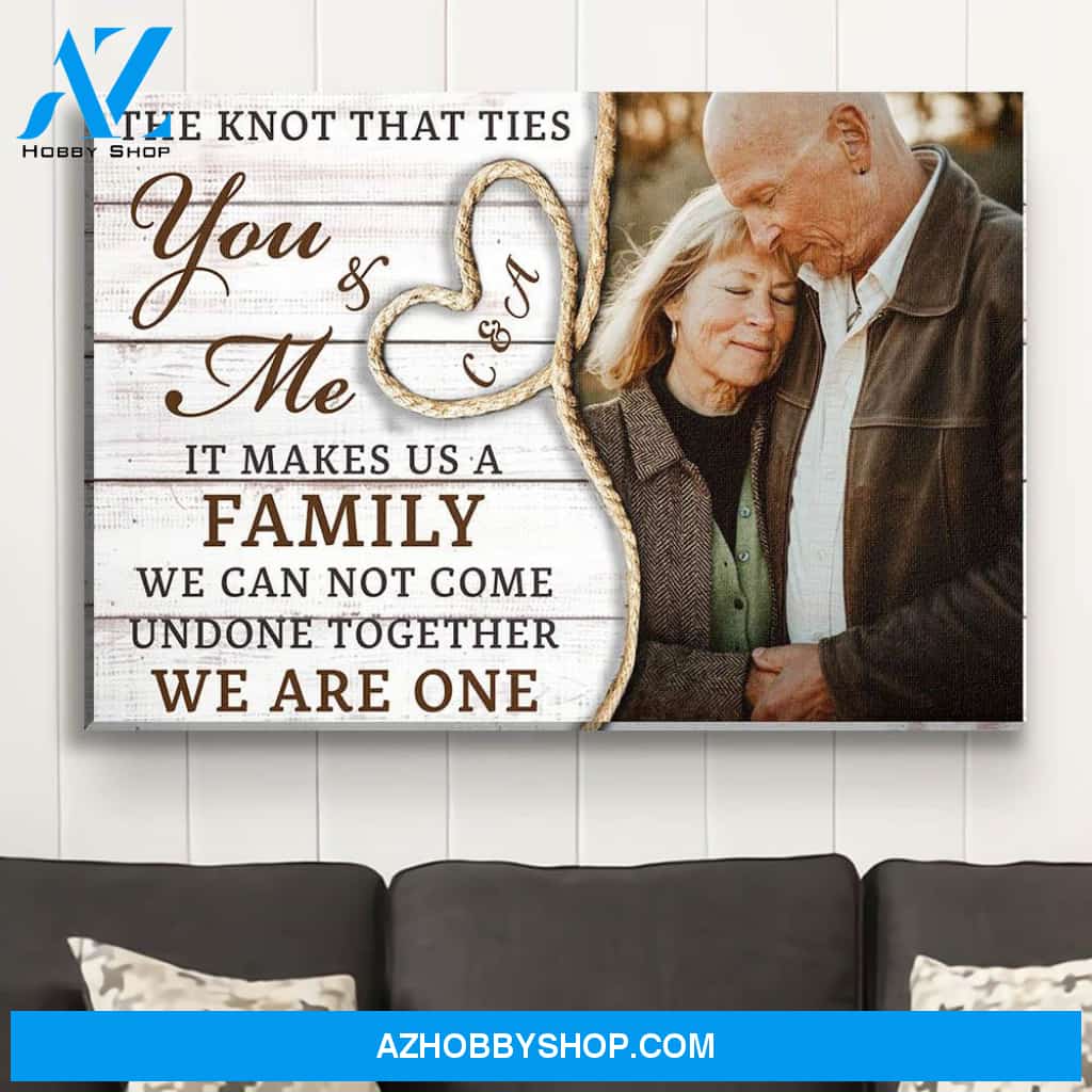 The Knot Between Us - Personalized Custom Photo Canvas