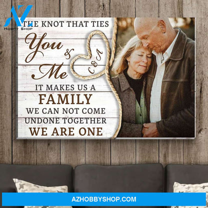 The Knot Between Us - Personalized Custom Photo Canvas