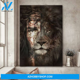 The Lion and Jesus Wrapped Canvas And Poster, Canvas Painting, Wall Decor Visual Art