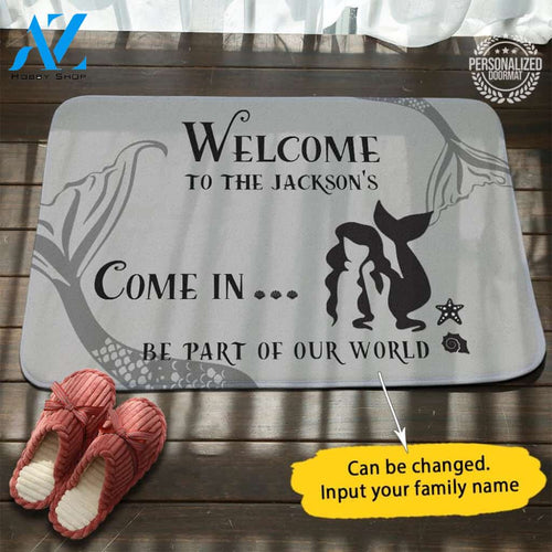 The Little Mermaid House Name Doormat