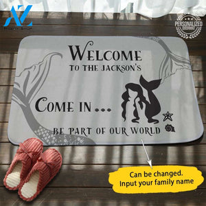 The Little Mermaid House Name Doormat