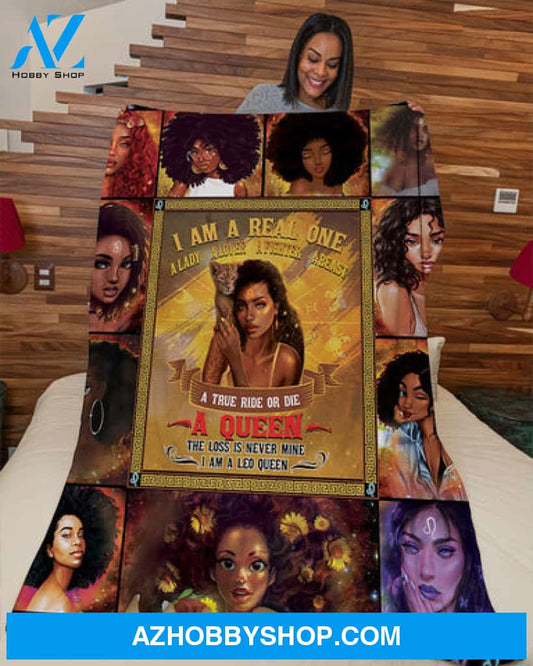 The Loss Is Never Mine I Am Leo Queen Blanket Fleece Blanket