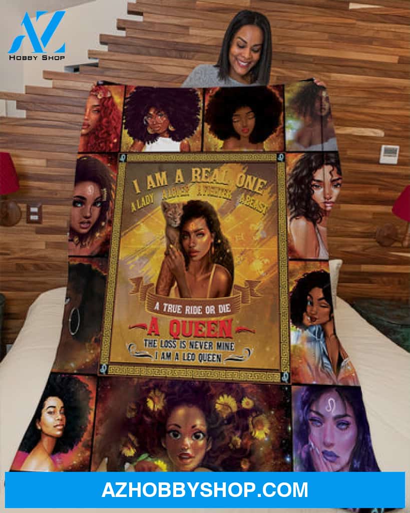The Loss Is Never Mine I Am Leo Queen Blanket Fleece Blanket