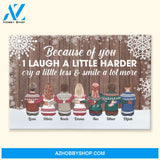The Love Between Family Is Forever - Personalized Canvas - Christmas Gift Family Canvas For Dad, Mom, Children - Family Hugging