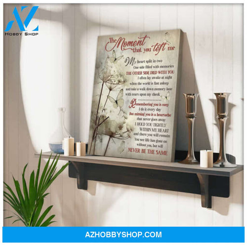 Ohcanvas The moment that you left me Butterfly Canvas Wall Art