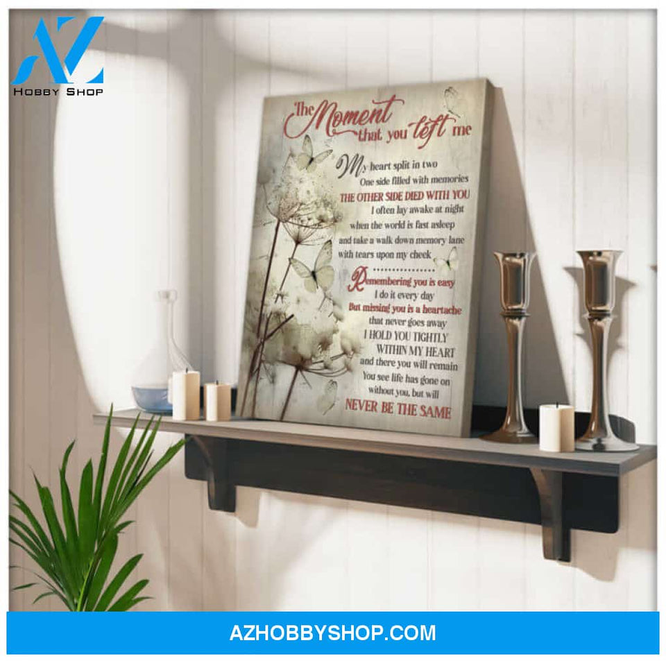 Ohcanvas The moment that you left me Butterfly Canvas Wall Art