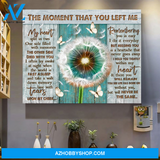 The Moment That You Left Me Butterfly Dandelion Floral Decor Wall Art Canvas